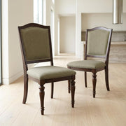 Asian Hardwood Dining Side Chairs Set of by Starlight Canyon Home – Asian Hardwood, Brown, Pack of 2