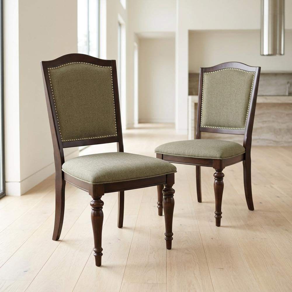 Asian Hardwood Dining Side Chairs Set of by Starlight Canyon Home – Asian Hardwood, Brown, Pack of 2