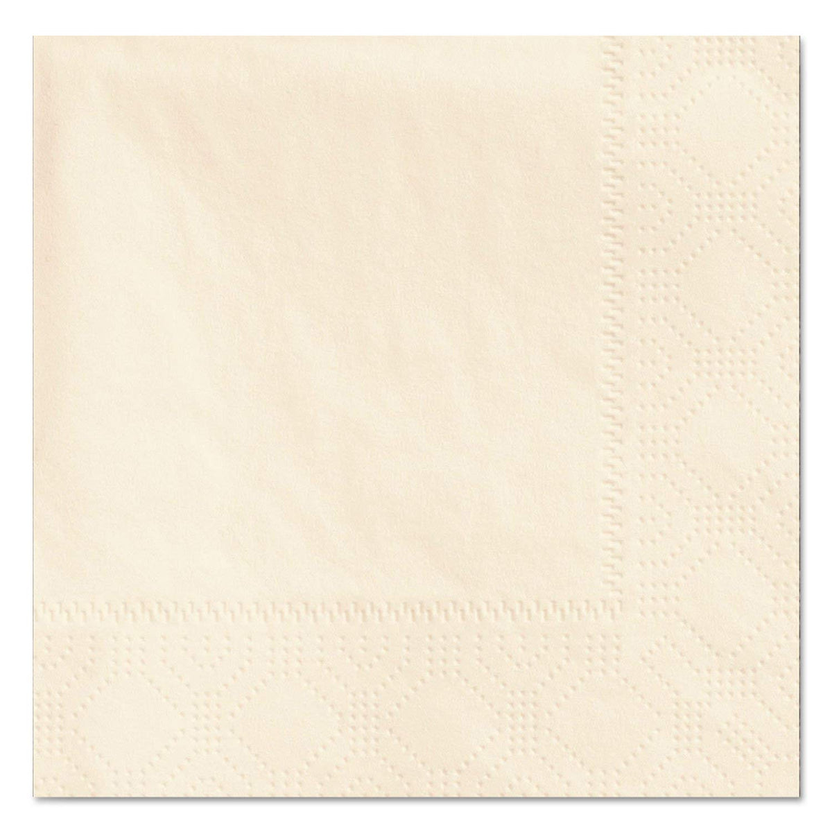 Ecru Beverage Napkin by Hoffmaster – 9.5 x 9.5 inches, Paper, Ecru, Pack of 1000, Model HFM180317