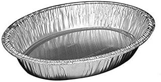 Handi-Foil 15" x 10" x 3" Oval Aluminum Chicken/Casserole Roaster Pan (pack of 10)