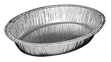 15" x 10" x 3" Oval Aluminum Chicken/Casserole Roaster Pan (pack of 10) by Handi-Foil – 142 fluid_ounces, Aluminum, Silver, Model 322-00-50
