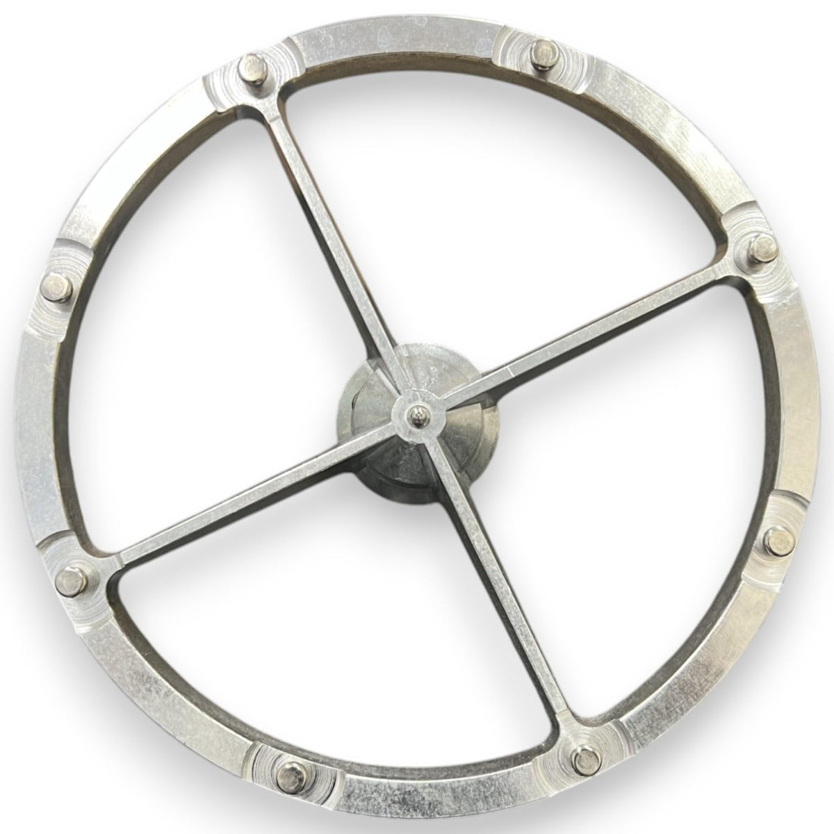 Disc Holder for GS-12 Grater Shredder (for 9/16" Hub ONLY) by ALFA – polished aluminum, Silver, Model VS-12DH