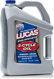 Lucas Oil 10115 Semi-Synthetic 2-Cycle Motor Oil - 1 Gallon (Pack of 4)