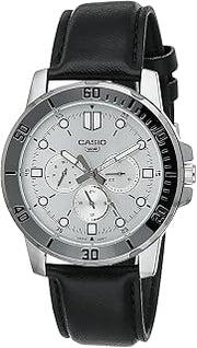 Casio MTP-VD300L-7EV Men's Analog Watch Black Leather Strap