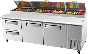 Turbo Air TPR-93SD-D2 2 Drawer Pizza Preparation Table