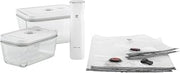 ZWILLING Fresh Save 36809-007 Fresh & Save Vacuum Sealing Machine Starter 7-Piece Set with Glass Container, M/L Included, Vacuum Pump, Airtight, Heat-resistant Glass, Storage Container