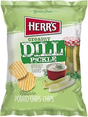 HERR'S Creamy Dill Potato Chips, 2.75 Ounce (Pack of 9 bags)