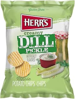 HERR'S Creamy Dill Potato Chips, 2.75 Ounce (Pack of 9 bags)