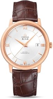 Omega Deville Co-Axial 18kt Rose Gold Automatic Silver Dial Men's Watch 42453402002001