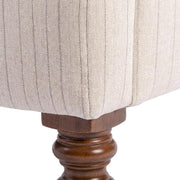 Brown Armchair with Hardwood Frame by Furnifact – 100% polyester, Hardwood and plywood frame construction, Brown