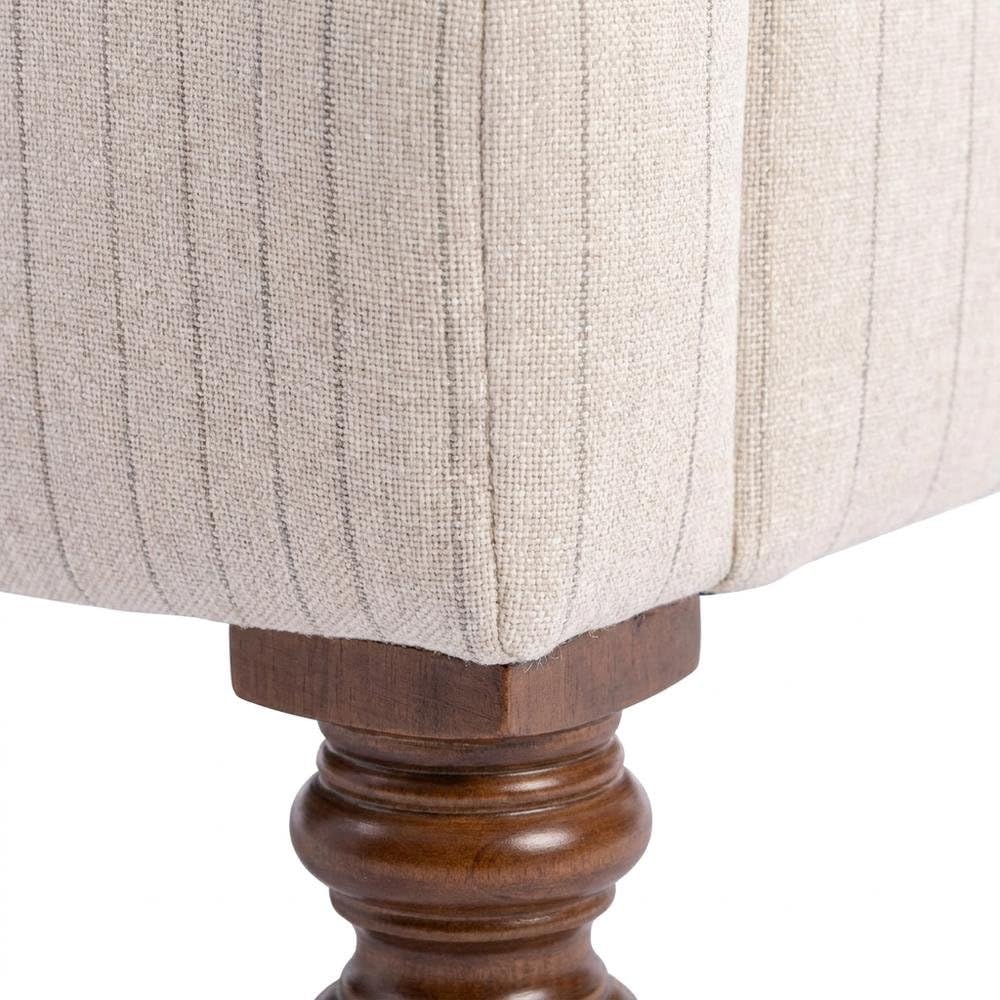 Brown Armchair with Hardwood Frame by Furnifact – 100% polyester, Hardwood and plywood frame construction, Brown