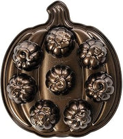 Nordic Ware Lil' Pumpkins Cakelet Pan, 2 Cup Capacity, Bronze