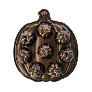 Lil' Pumpkins Cakelet Pan by Nordic Ware – 2 Cup Capacity, 2.0 cups, Aluminum, Bronze, Model 89048