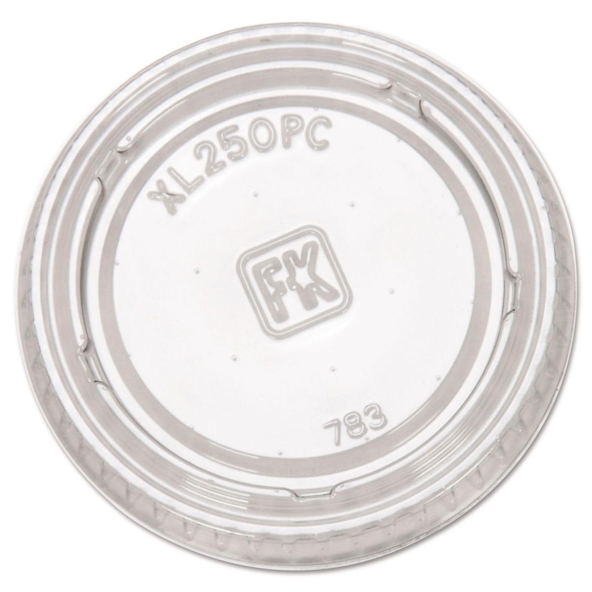 Portion Cup Lids by Fabri-Kal – 1.5 ounces, Polyethylene, Clear, Model FAB XL250PC