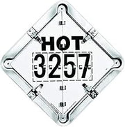 Labelmaster 126F-HOT 3 Legend Hazmat Flip Placard Systems for Tankers