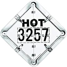Labelmaster 126F-HOT 3 Legend Hazmat Flip Placard Systems for Tankers