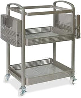 Lorell Mobile File Cart, 12.5" x 22.4" x 25.25", Metal, Champagne Gold