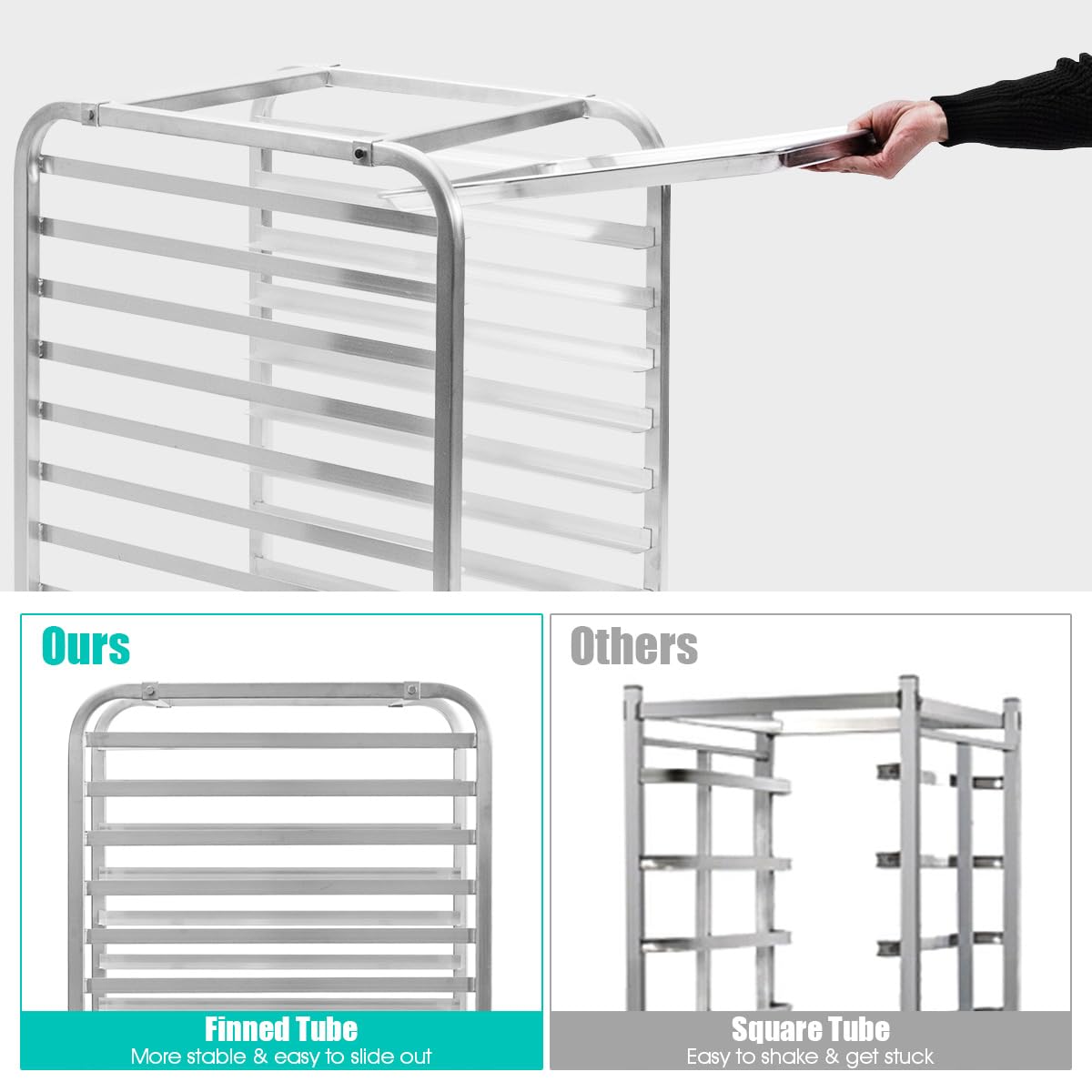 ReunionG 10 Tiers / Silver / Modern Standing Shelf Units