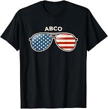 Abco, AR Vintage US Flag Sunglasses T-Shirt