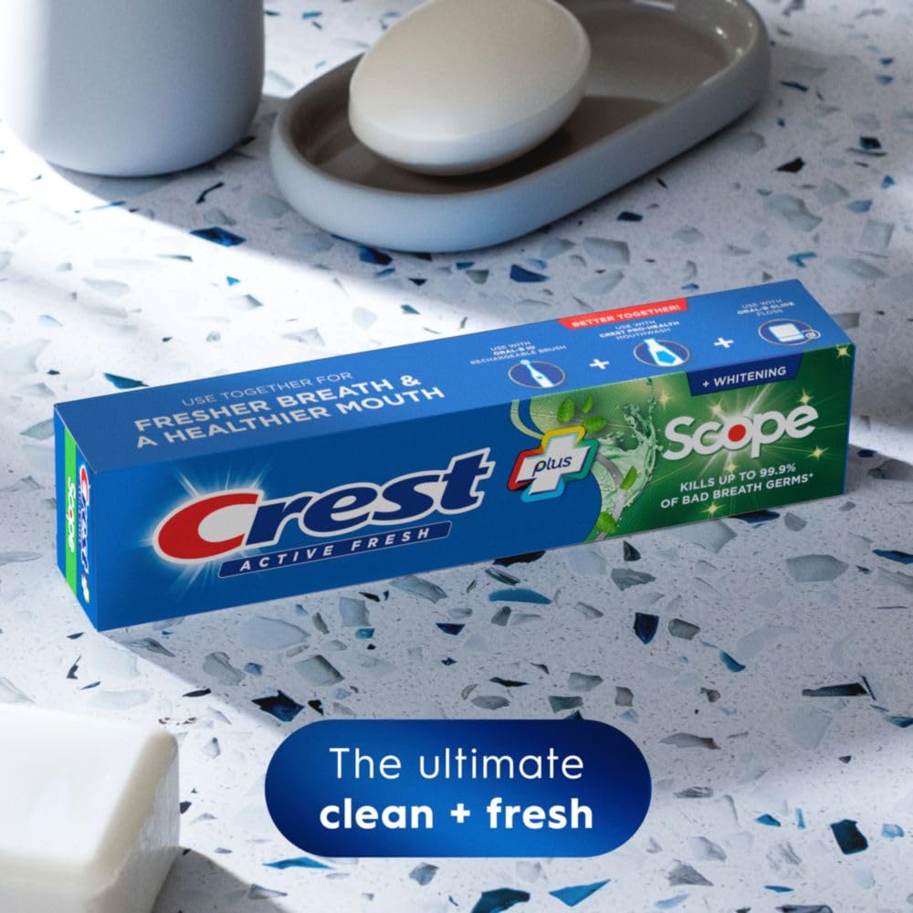 + Scope by Crest – 5.5 Ounce (Pack of 4), Pack of 4
