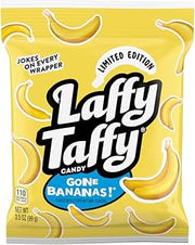 Laffy Taffy Mini Bar Bag, Banana, Chewy Taffy Candy, 3.5 oz