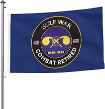 US Chemical Corps Gulf Combat Retired Premium 5x8ft Double-Sided Flags with 2 Brass Grommets - All Weathe