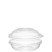 Dart 8 oz PresentaBowls Clear Plastic Bowl with Dome Lid, PET8BCD (252 Combo Count)