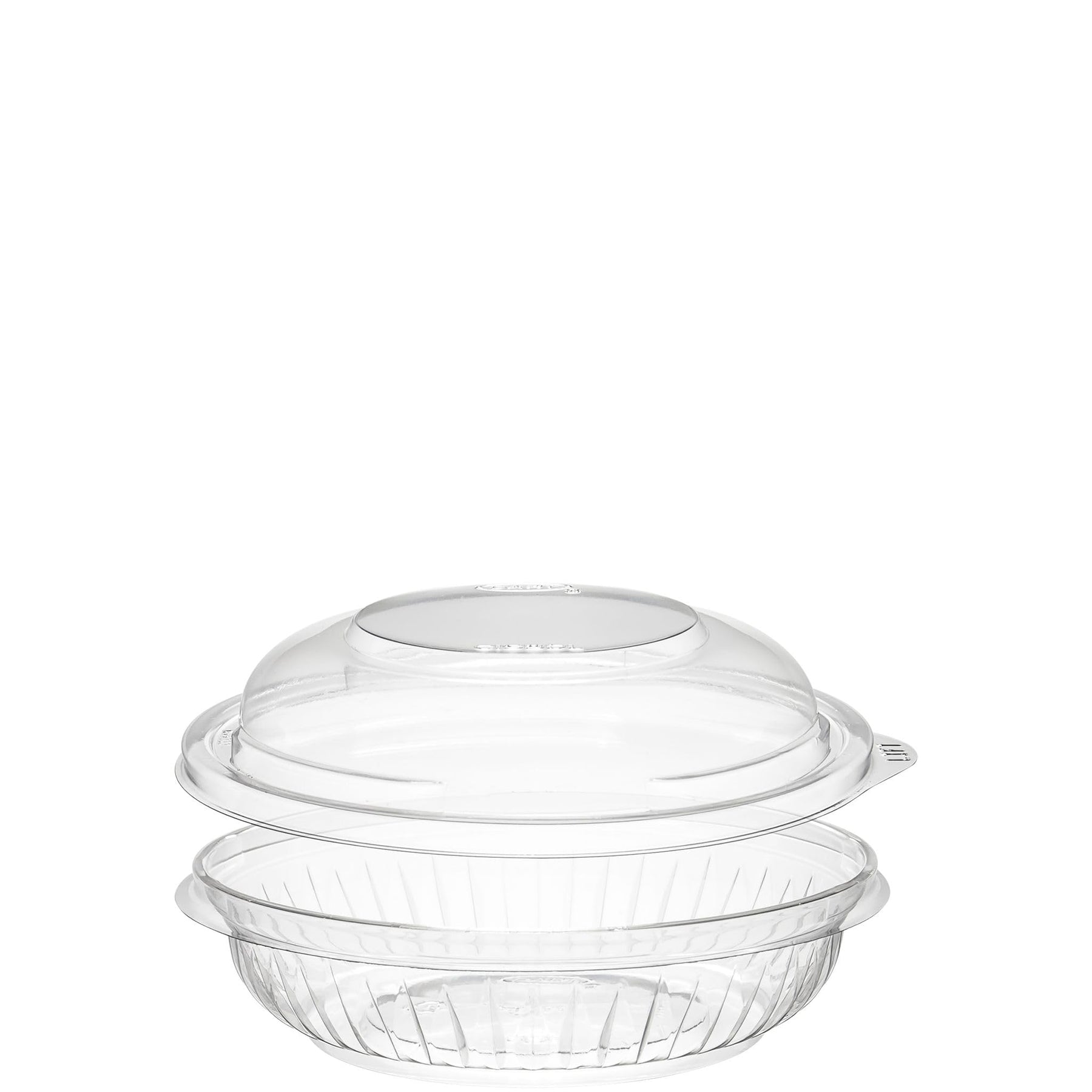 Dart 8 oz PresentaBowls Clear Plastic Bowl with Dome Lid, PET8BCD (252 Combo Count)