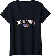 Women's Curtis Yarvin for President 2028 V-Neck T-Shirt