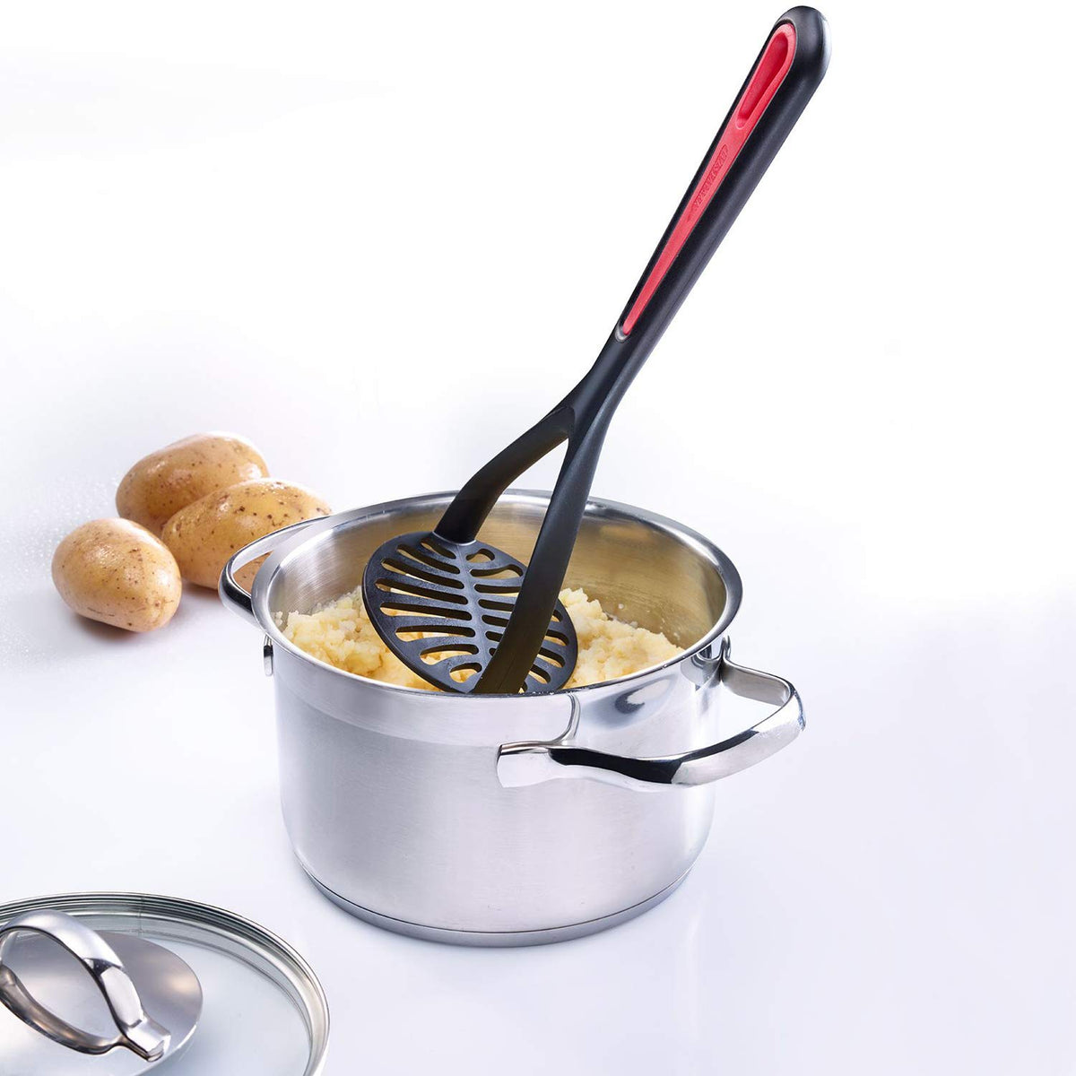 Potato Masher Gallant by Westmark – 10", Multi-Ply, Black/Red, Model 29632270