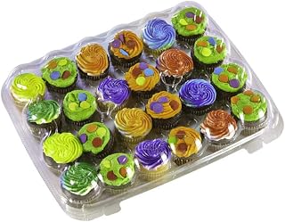Inno-Pak KP224 24 Count Mini Cupcake Container, 12.38" (Pack of 110)