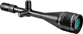 Barska Varmint Crosshair Reticle Precision Riflescope with Adjustable Objective & Fully-Multi Coated Optics for Accurate Long-Range Shooting Hunting