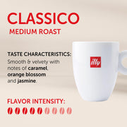 Ground Drip Coffee by illy – 4.4 Ounce (Pack of 1), Classico Ground Drip Medium Roast