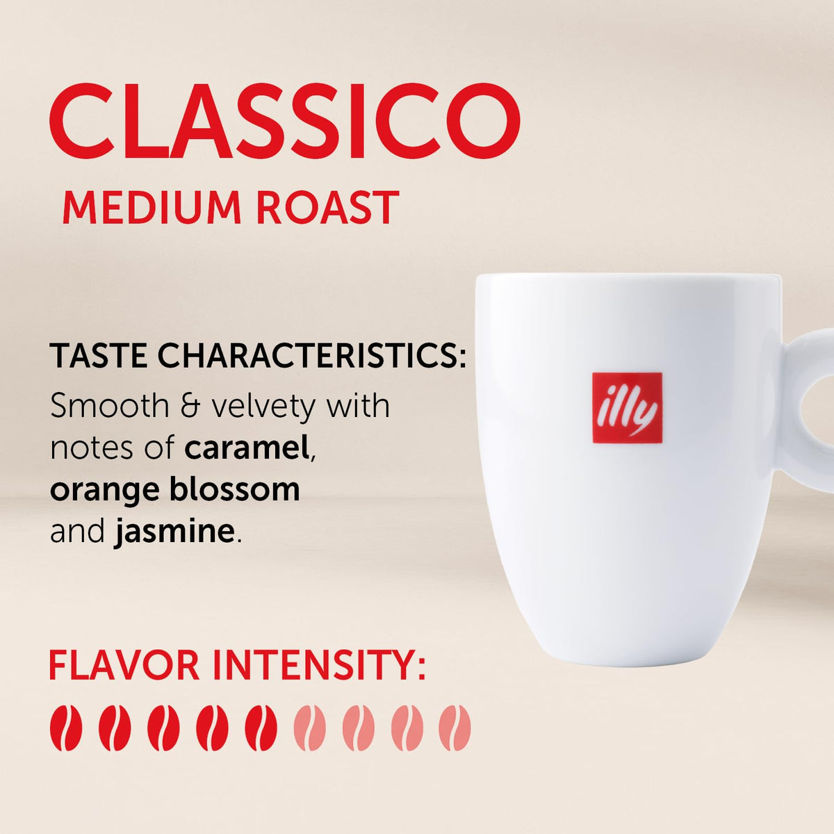 Ground Drip Coffee by illy – 4.4 Ounce (Pack of 1), Classico Ground Drip Medium Roast