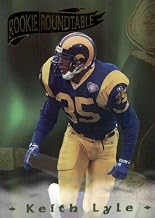 Football NFL 1995 Collector's Edge Excalibur Rookie Roundtable Redemption Gold #12 Keith Lyle NM