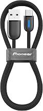PIONEER CD-U5310AC USB-A to USB-C Cable 1 m for Apple CarPlay, Nylon Coating, 15 W Fast Charge, Automotive Specification