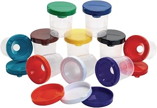 Colorations Air-Tight, No-Mess Paint Cups for Kids Paints, Set of 10