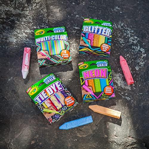Crayola Multicolored / 1 Count (Pack of 1) / Crayola Sidewalk Chalk for Kids Outside; Sidewalk Chalk Non-Tox Chalk