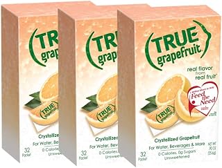 True Citrus True Grapefruit Crystallized Grapefruit 32 Packets (3 Boxes 96 Total Packets)