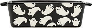 10 Strawberry Street Flying Ghost Bakeware, Loaf Pan, Black