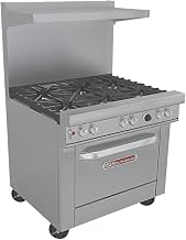 Southbend 4364C 36" Ultimate Restaurant Gas Range w/ 3 Star-Saute Burners, 3 Non-Clog Burners & Cabinet Base