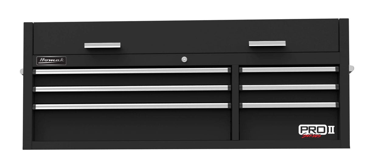 Homak Black / 54 Inch - 6-Drawer Top Chest / 1 Tool Chests & Cabinets