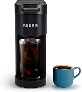 Keurig K-Iced Plus Single-Serve Coffee Maker, Brews Iced Coffee, Fits Travel Mug, Removable Water Reservoir, Black (Renewed)