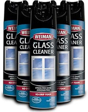 Weiman Glass Cleaner - 19 Ounce (6 Pack) - Safe Professional Streak Free Foaming No Drip Removes Grease Dissolves Fingerprints and Smudges…