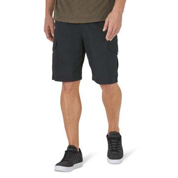 Men's Extreme Motion Crossroad Cargo Short by Lee – 36, Cotton, Black, Model 21870-19-36