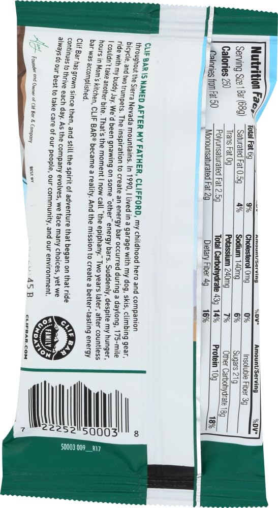 Clif Bar Og3 Oat Rsn Wlnt 2.4 Oz – 12 Count (Pack of 1), Pack of 72, Model 568678