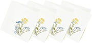 Lenox Wildflowers Border Napkins, Set of 4, Blue, 19" W x 19" L