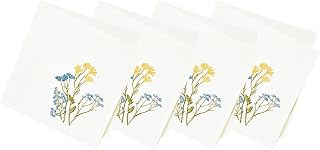Lenox Wildflowers Border Napkins, Set of 4, Blue, 19" W x 19" L