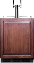 Summit 24" Cold Brew Kegerator, Dual Tap Kit, ADA Compliant, Panel Ready*- SBC58BLBIADAIFCFTWIN *Panel is Not Included