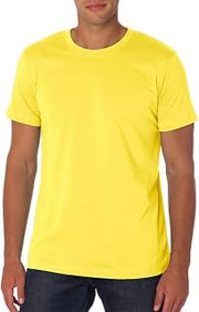 BELLA+CANVAS Canvas Unisex Comfort Shoulder Taping Jersey T-Shirt, Yellow, Medium. 3001